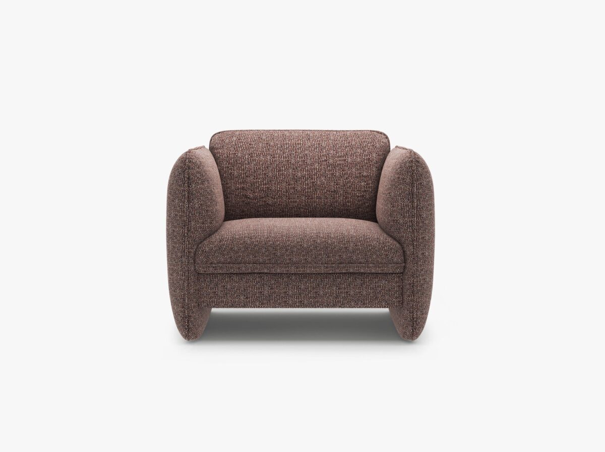 Poltrona Georgia in chenille Silencio – L105 cm - immagine 7