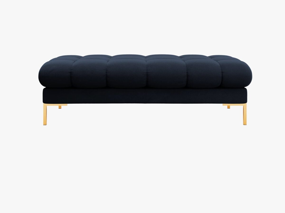 Panca Mamaia 2 posti in velluto Bluvel gambe oro - L133cm - immagine 14