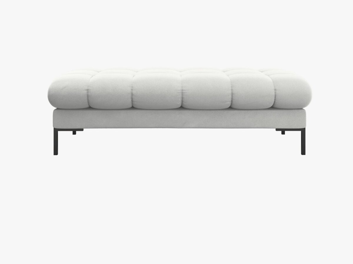 Panca Mamaia 2 posti in velluto Bluvel gambe nere - L133cm - immagine 12