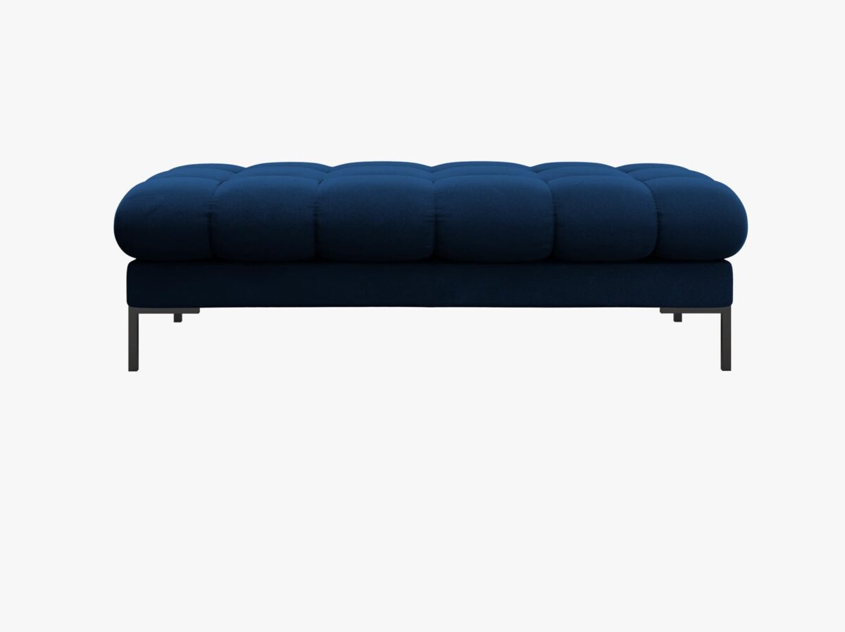 Panca Mamaia 2 posti in velluto Bluvel gambe nere - L133cm - immagine 16