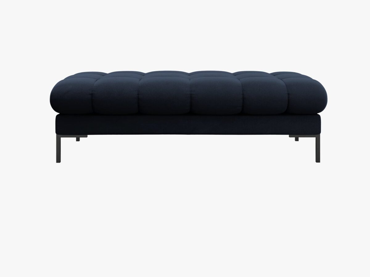 Panca Mamaia 2 posti in velluto Bluvel gambe nere - L133cm - immagine 14