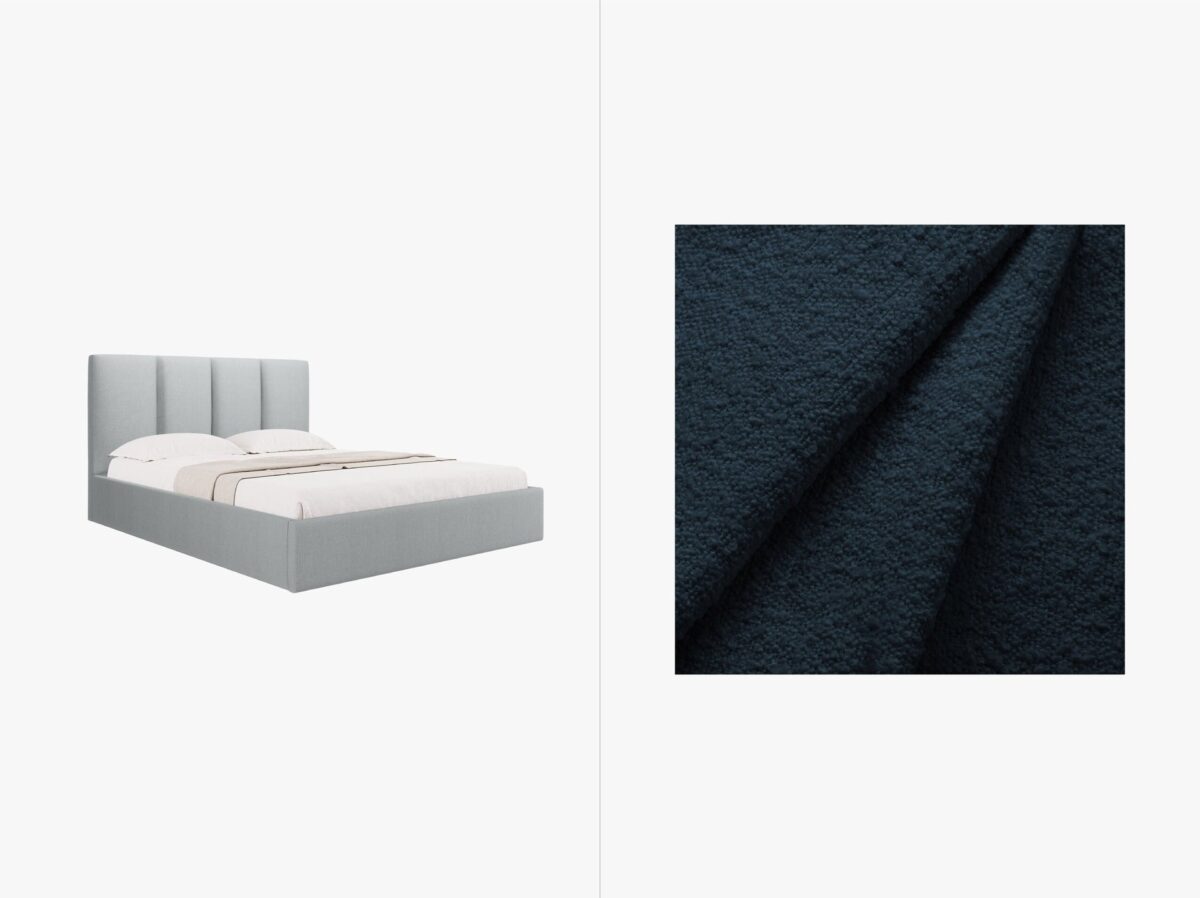 Letto Pyla in bouclé Baloo – 140x200 cm - immagine 7