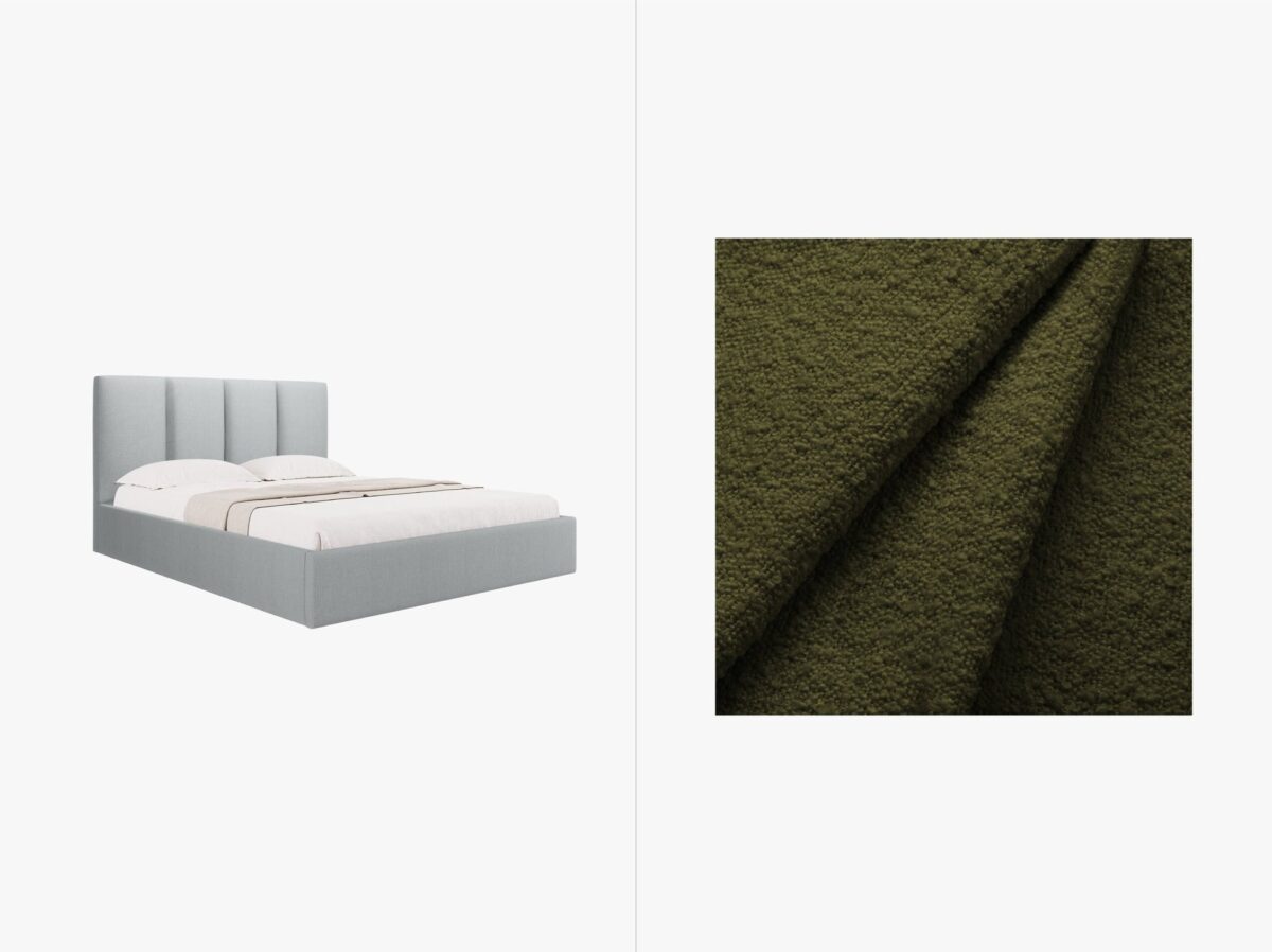Letto Pyla in bouclé Baloo – 180x200 cm - immagine 6
