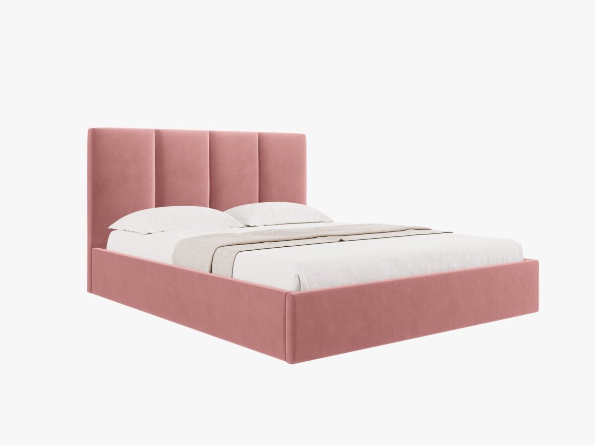 Letto Pyla in velluto Matt Velvet – 140x200 cm - immagine 8