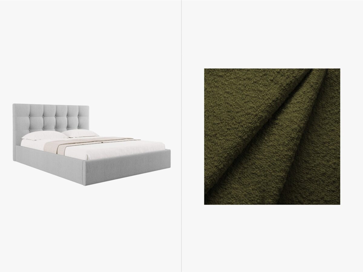 Letto Phaedra in bouclé Baloo – 160x200 cm - immagine 6