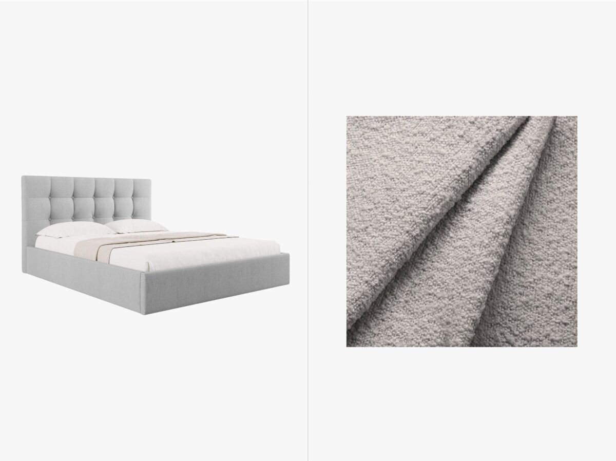 Letto Phaedra in bouclé Baloo – 180x200 cm - immagine 3