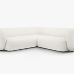 Divano angolare Kate in bouclé – L252 cm