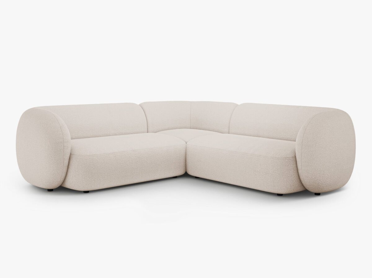 Divano angolare Kate in bouclé – L252 cm - immagine 9