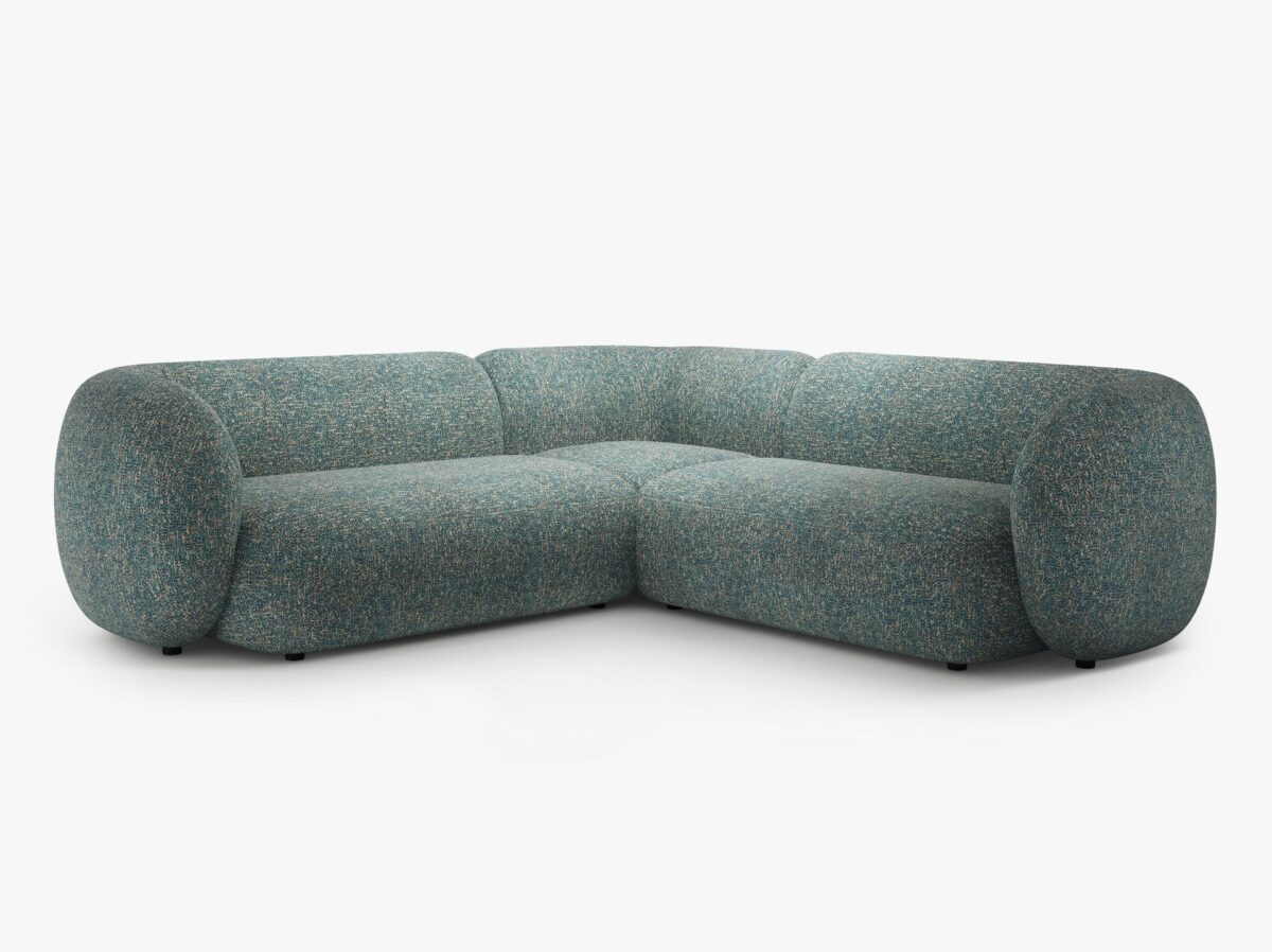 Divano angolare Kate in tessuto strutturato – L252 cm - immagine 10