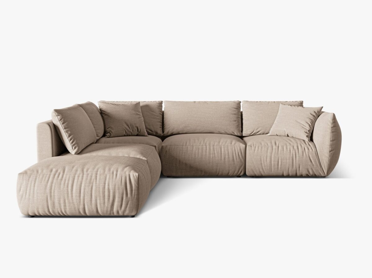 Divano modulare angolare Chris in velluto – L290 cm - immagine 5