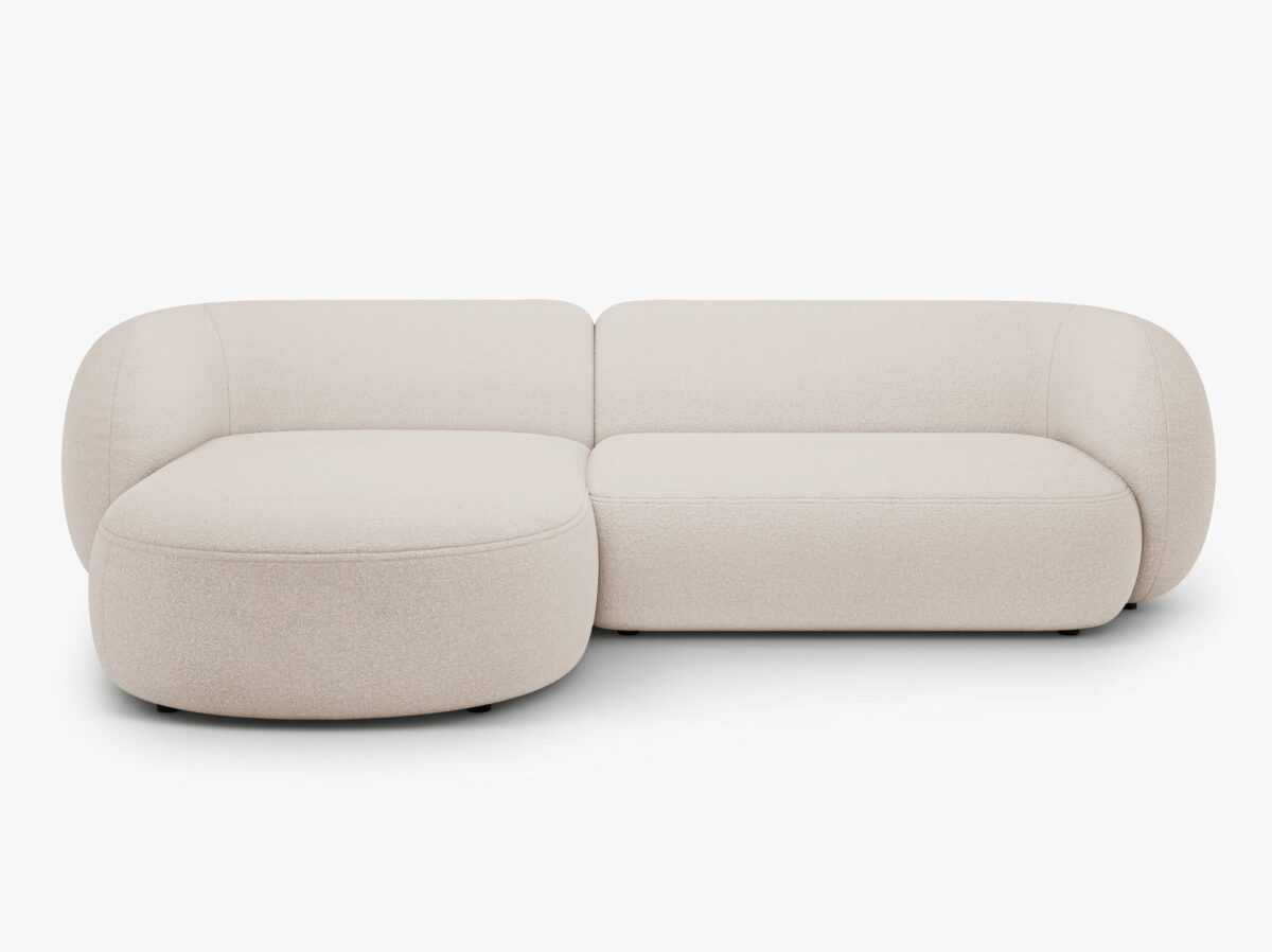 Divano angolare Kate in bouclé – L285 cm - immagine 9