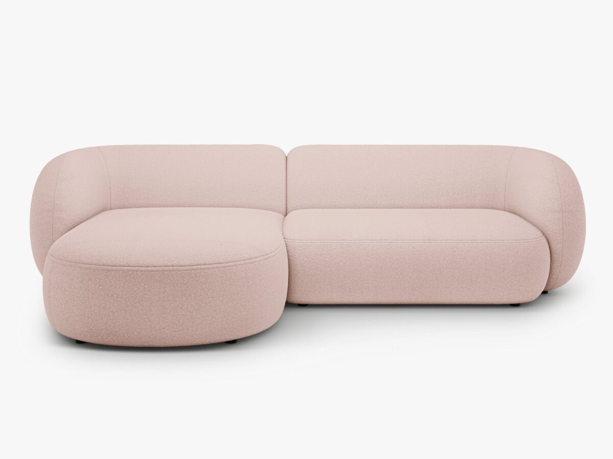 Divano angolare Kate in bouclé – L285 cm - immagine 7