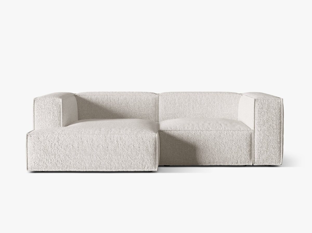 Divano angolare Nuria in bouclé – L252 cm - immagine 8