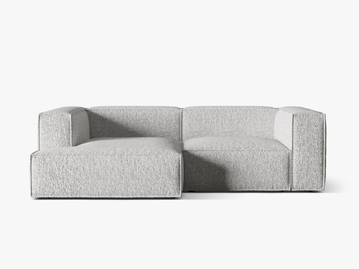 Divano angolare Nuria in bouclé – L252 cm - immagine 11