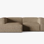 Divano angolare Nuria in bouclé – L252 cm