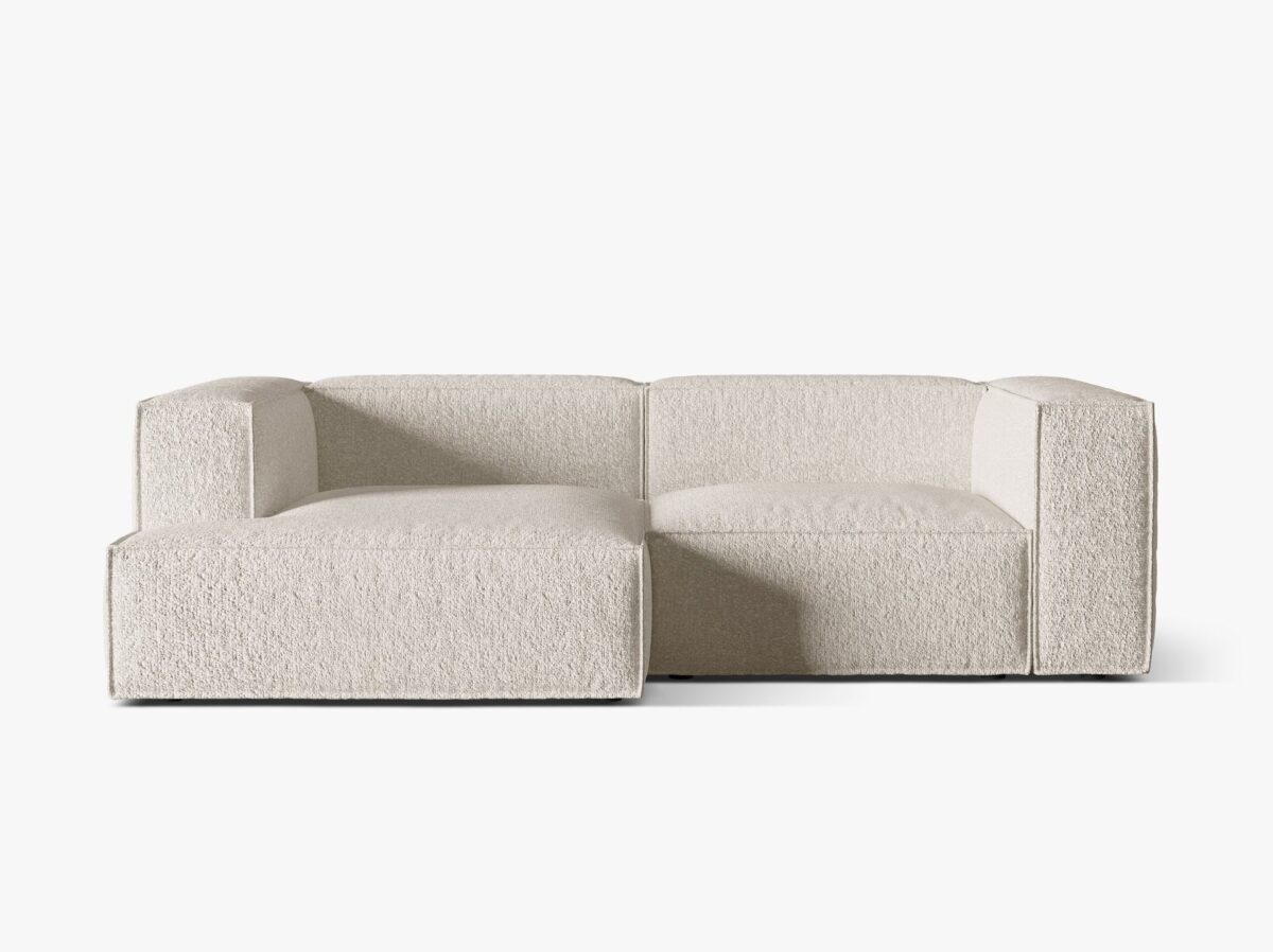 Divano angolare Nuria in bouclé – L252 cm - immagine 10