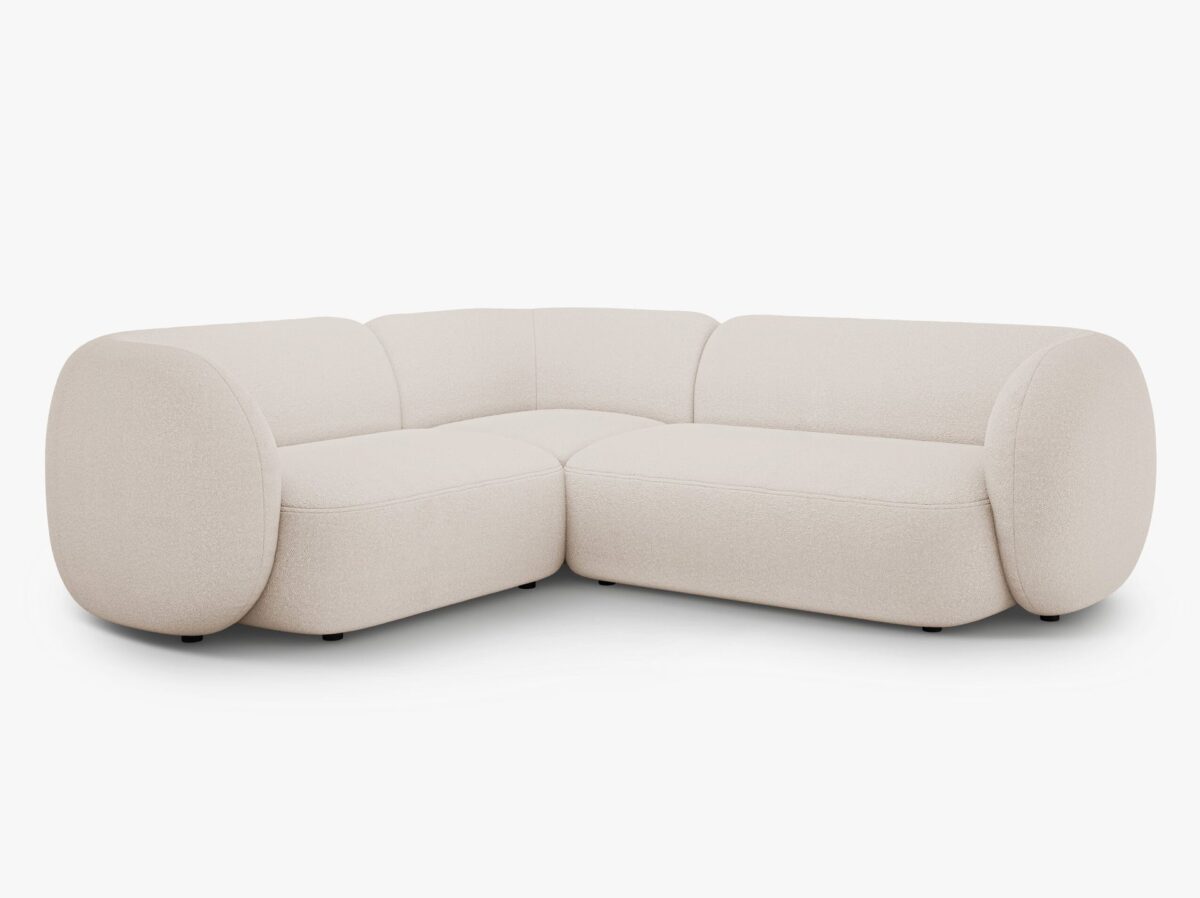 Divano angolare Kate in bouclé – L252 cm - immagine 9
