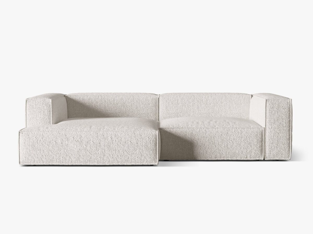 Divano angolare Nuria in bouclé – L292 cm - immagine 8