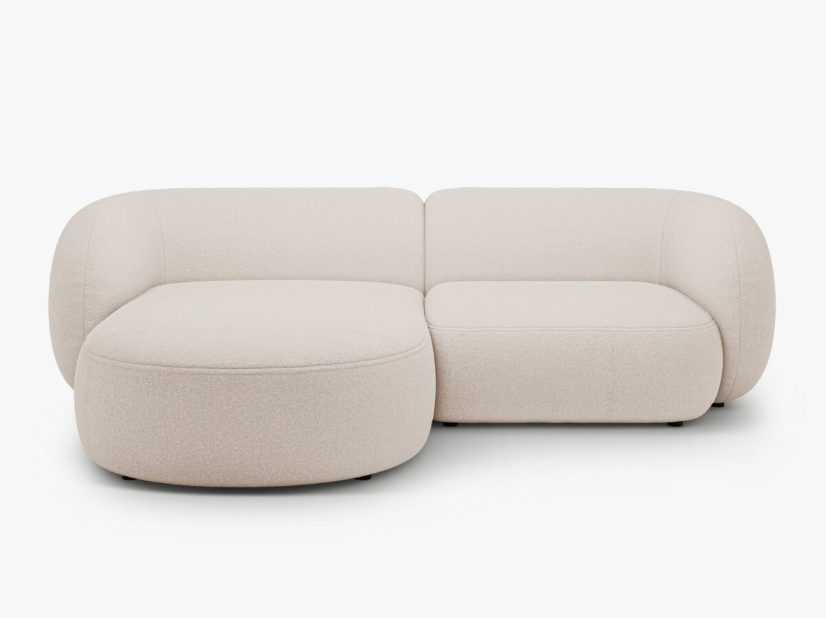 Divano angolare Kate in bouclé – L255 cm - immagine 8