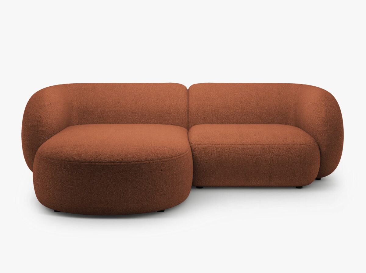 Divano angolare Kate in bouclé – L255 cm - immagine 7
