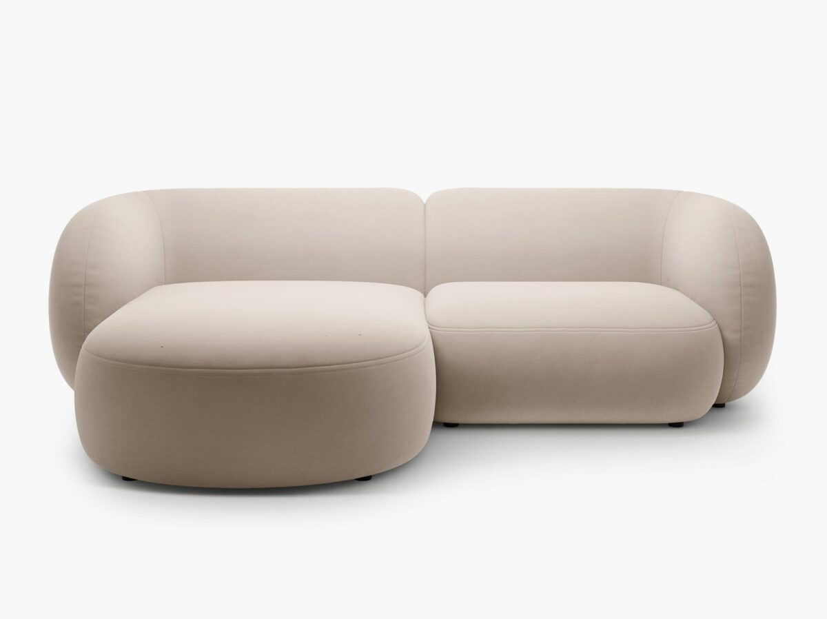 Divano angolare Kate in velluto – L255 cm - immagine 9