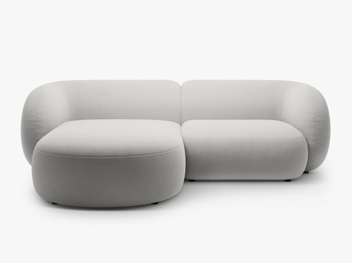 Divano angolare Kate in velluto – L255 cm - immagine 7