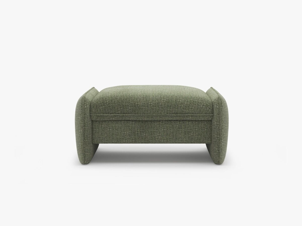 Pouf Georgia in chenille Silencio – 95x70 cm - immagine 8