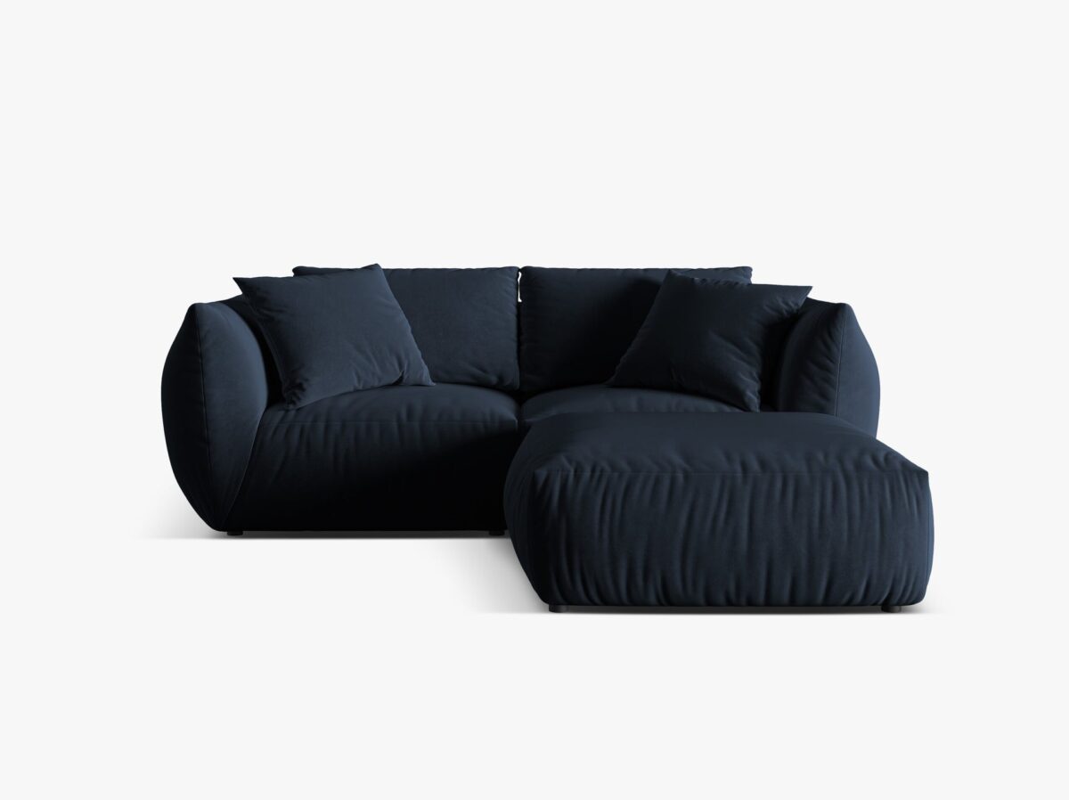 Divano modulare angolare Chris in tessuto effetto lino – L220 cm - immagine 12