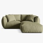 Divano modulare angolare Chris in velluto – L220 cm
