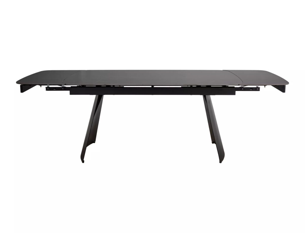 Tavolo Bacardi estensibile in ceramica nero opaco e struttura in metallo – 160/240x90x75 cm - immagine 5