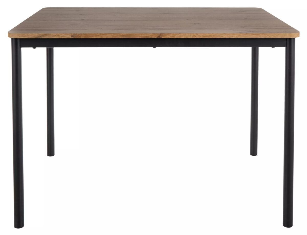 Tavolo City in finitura rovere artisan e struttura in metallo nero – 110x75x77 cm - immagine 2