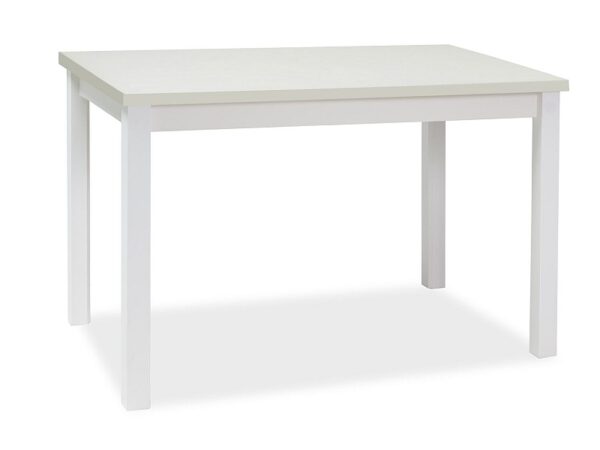 Tavolo Adam in MDF e piano laminato bianco opaco – 100x60 cm