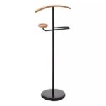 Appendiabiti Albin in legno di faggio e metallo nero – 45x29x105 cm