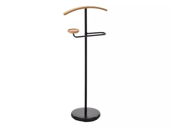 Appendiabiti Albin in legno di faggio e metallo nero – 45x29x105 cm