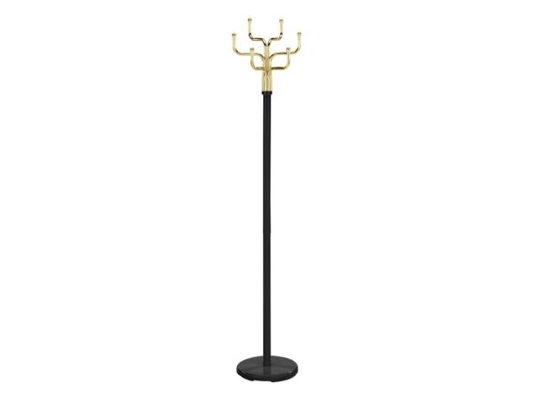 Appendiabiti Cosmic in metallo nero e oro – Ø30x176 cm