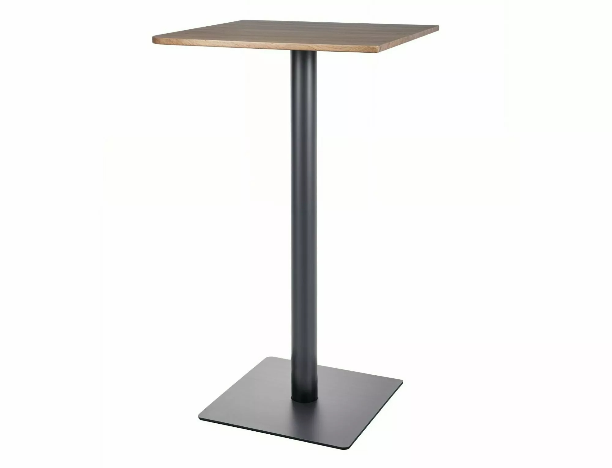 product-2485 Tavolo bar BT006 in finitura rovere artisan e metallo nero opaco – 60x60x105 cm - immagine 1