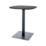 Tavolo bar BT001 in MDF e metallo nero opaco – 60x60x76 cm