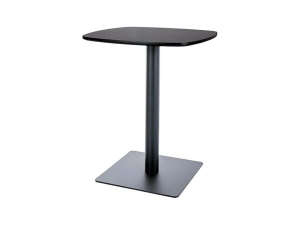 Tavolo bar BT001 in MDF e metallo nero opaco – 60x60x76 cm