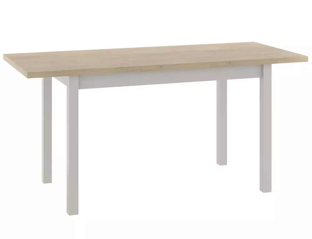 product-3067 Tavolo Adam estensibile in MDF color cashmere e piano laminato effetto rovere Cremona Torro – 120-160x68 cm - immagine 1
