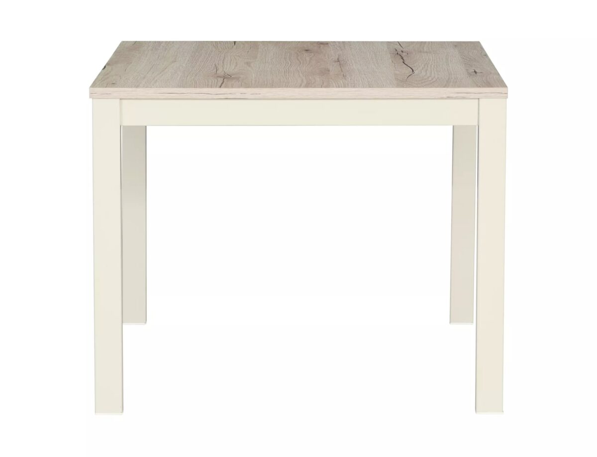 Tavolino Frost L2 in off white + rovere alpino – 60x60x48 cm - immagine 3