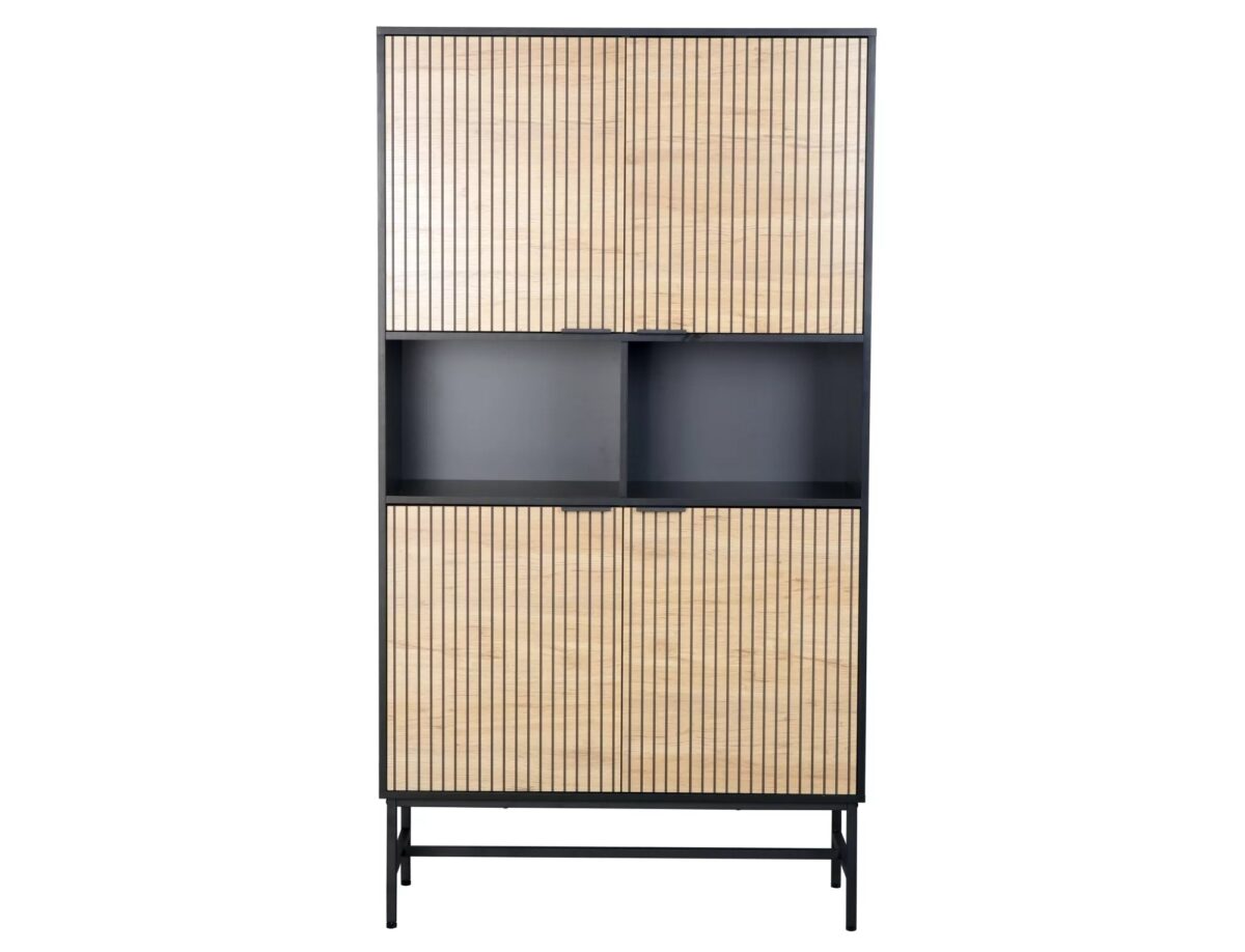 Libreria Mago R1 in rovere e metallo nero – 100x40x184 cm - immagine 4