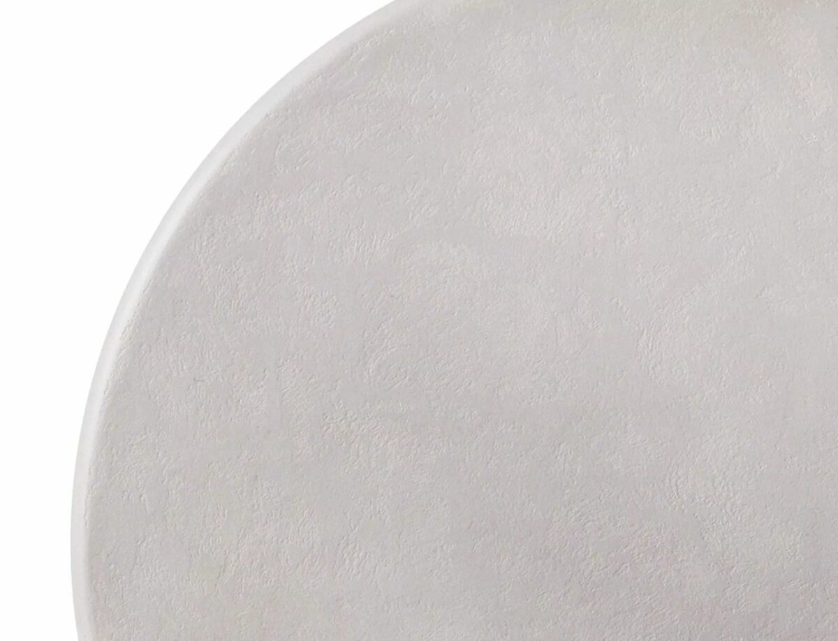 Tavolino Rosalia in microcemento grigio chiaro – Ø80x45 cm - immagine 4