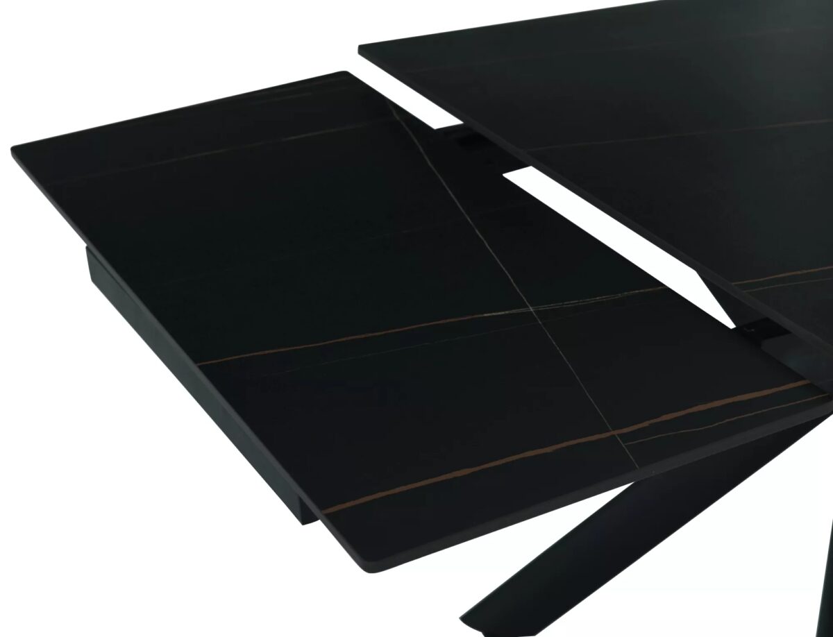 Tavolo Norton allungabile in ceramica nero opaco – 160/240x90x75 cm - immagine 9