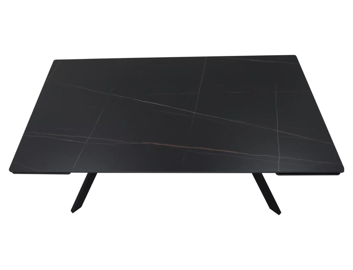 Tavolo Imperia 180 in ceramica nero opaco – 180/240x90x75 cm - immagine 5