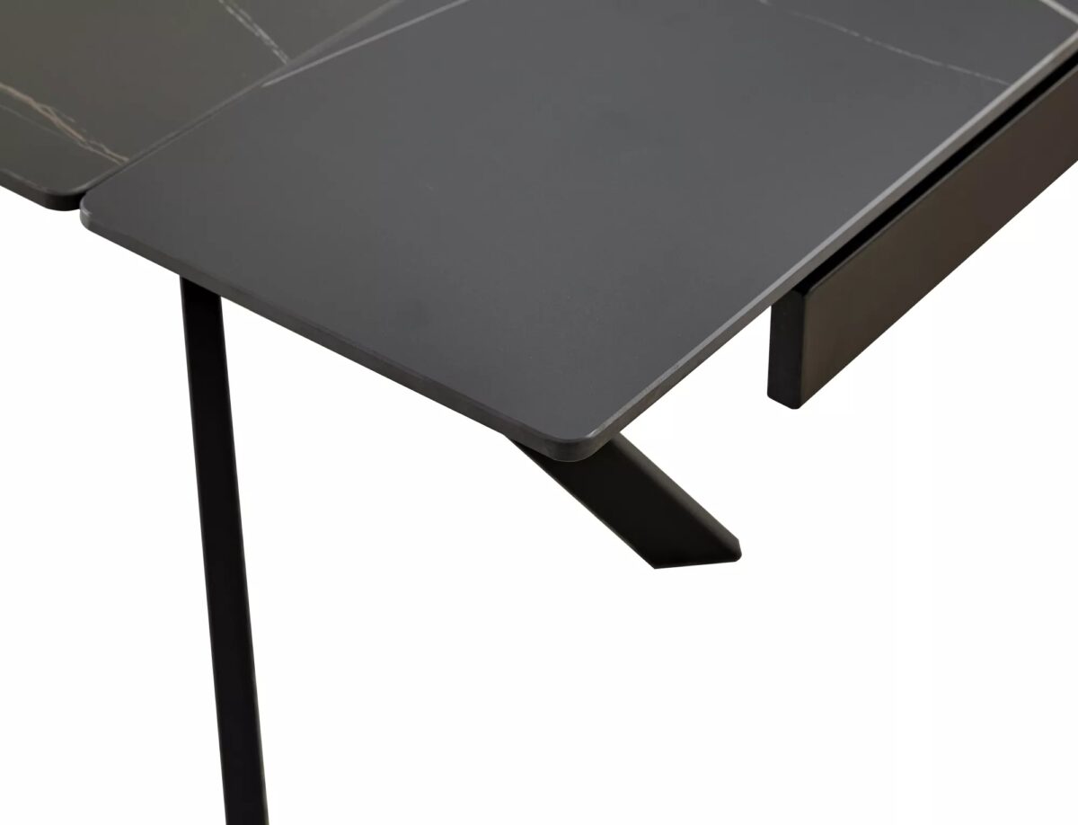 Tavolo Imperia 180 in ceramica nero opaco – 180/240x90x75 cm - immagine 9
