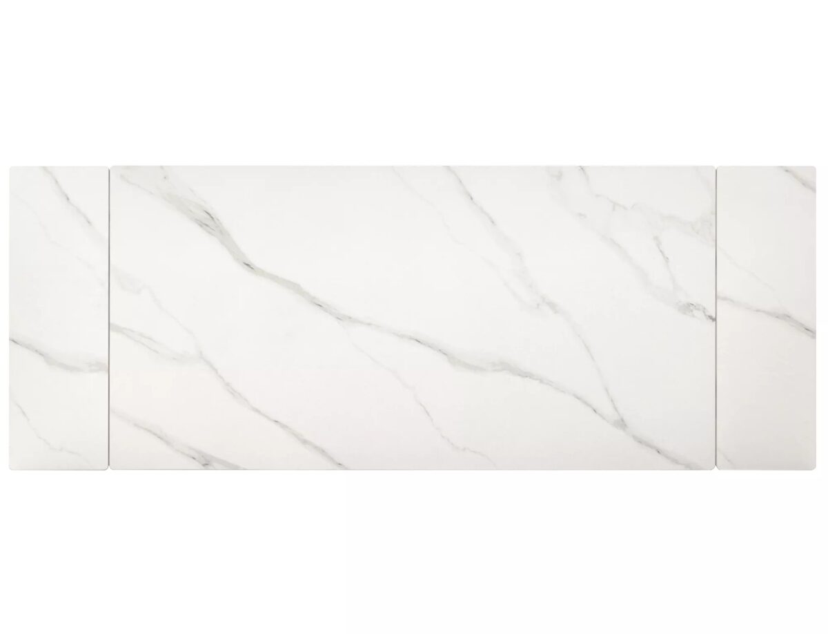 Tavolo Imperia 160 in ceramica bianco opaco – 160/220x90x75 cm - immagine 8