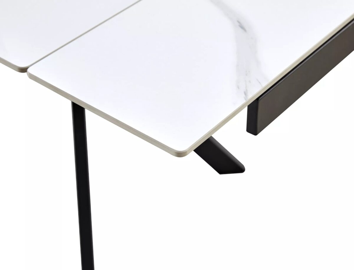 Tavolo Imperia 160 in ceramica bianco opaco – 160/220x90x75 cm - immagine 9