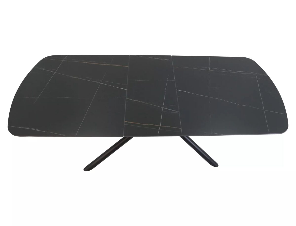 Tavolo Vector allungabile in ceramica nero opaco – 180/220x90x75 cm - immagine 5