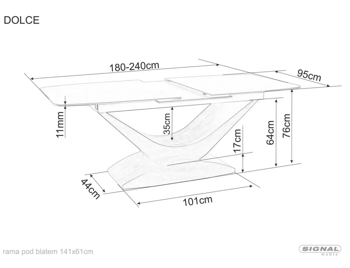 Tavolo Dolce Ceramic allungabile in ceramica Statuario Venato e rovere – 180/240x95x76 cm - immagine 9