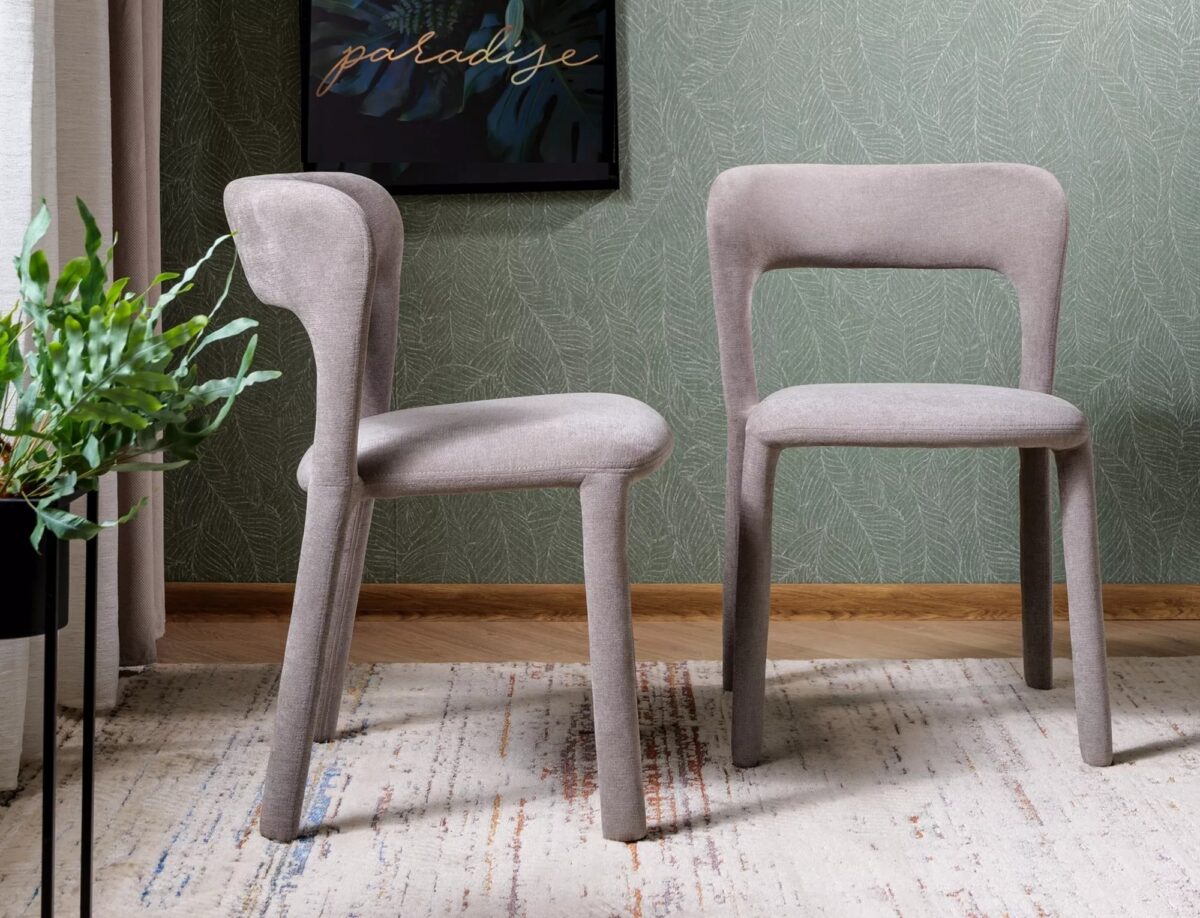Sedia Vico Wind grigio chiaro – 49x48x77 cm - immagine 2